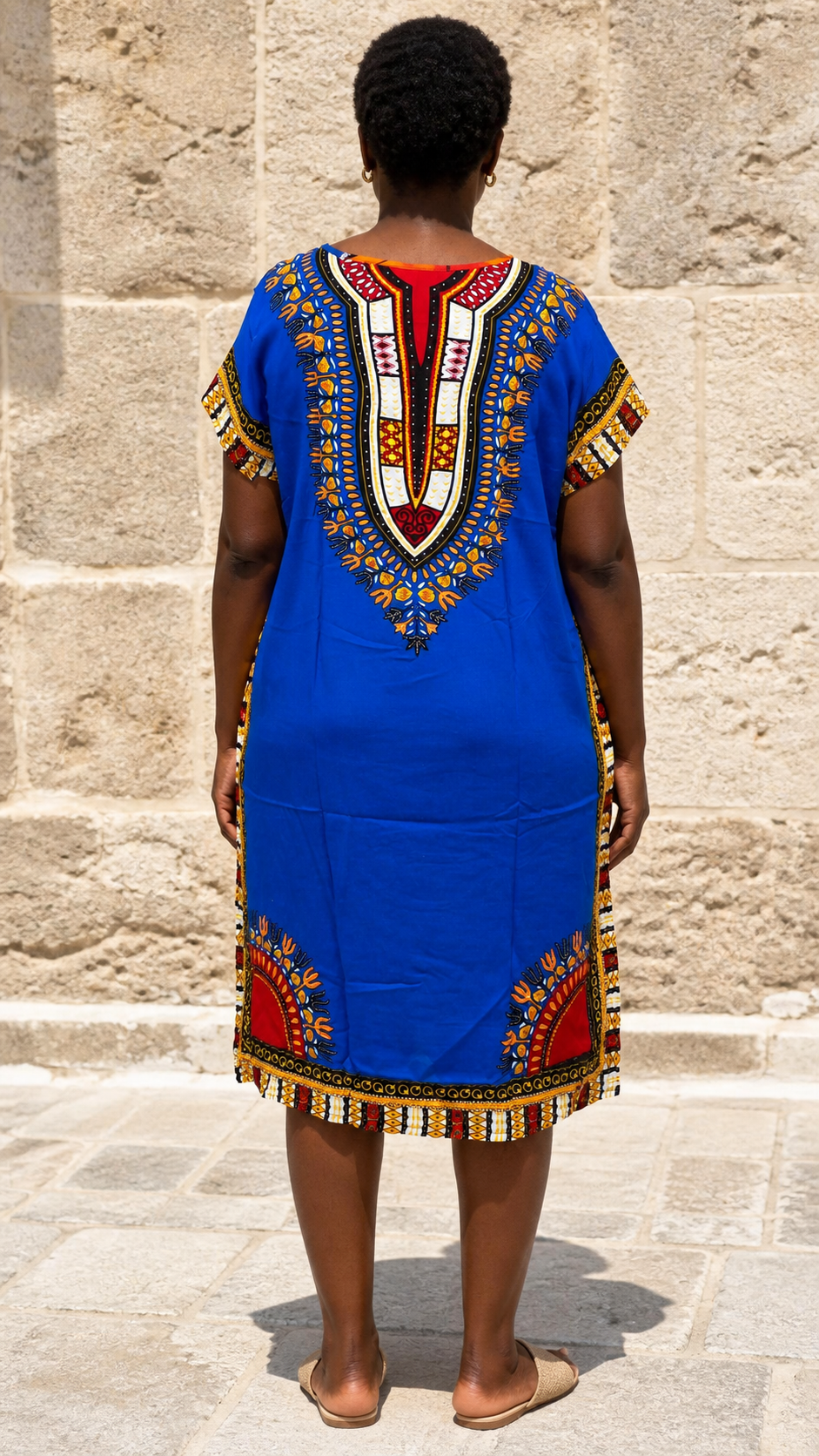 Royal Blue Dashiki Dress