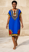 Royal Blue Dashiki Dress