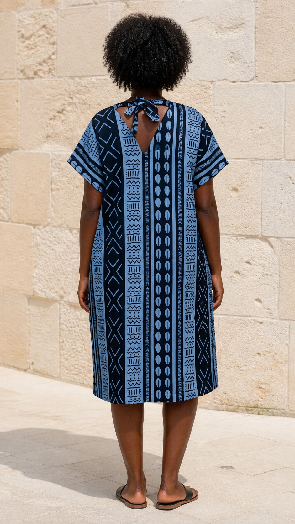 Dark Blue Dashiki Shirt