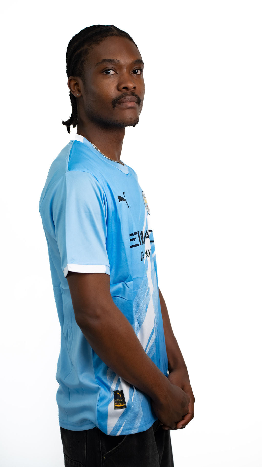 Manchester City Blue Football Jersey — alternate view 02