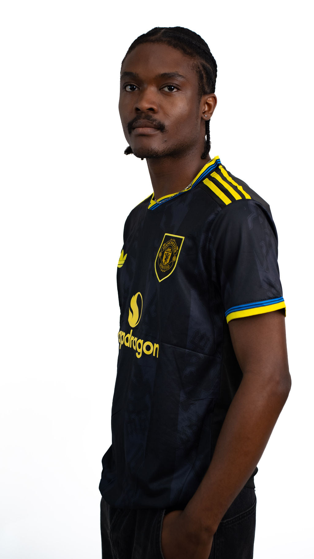 Manchester United Black Football Jersey — product view 04