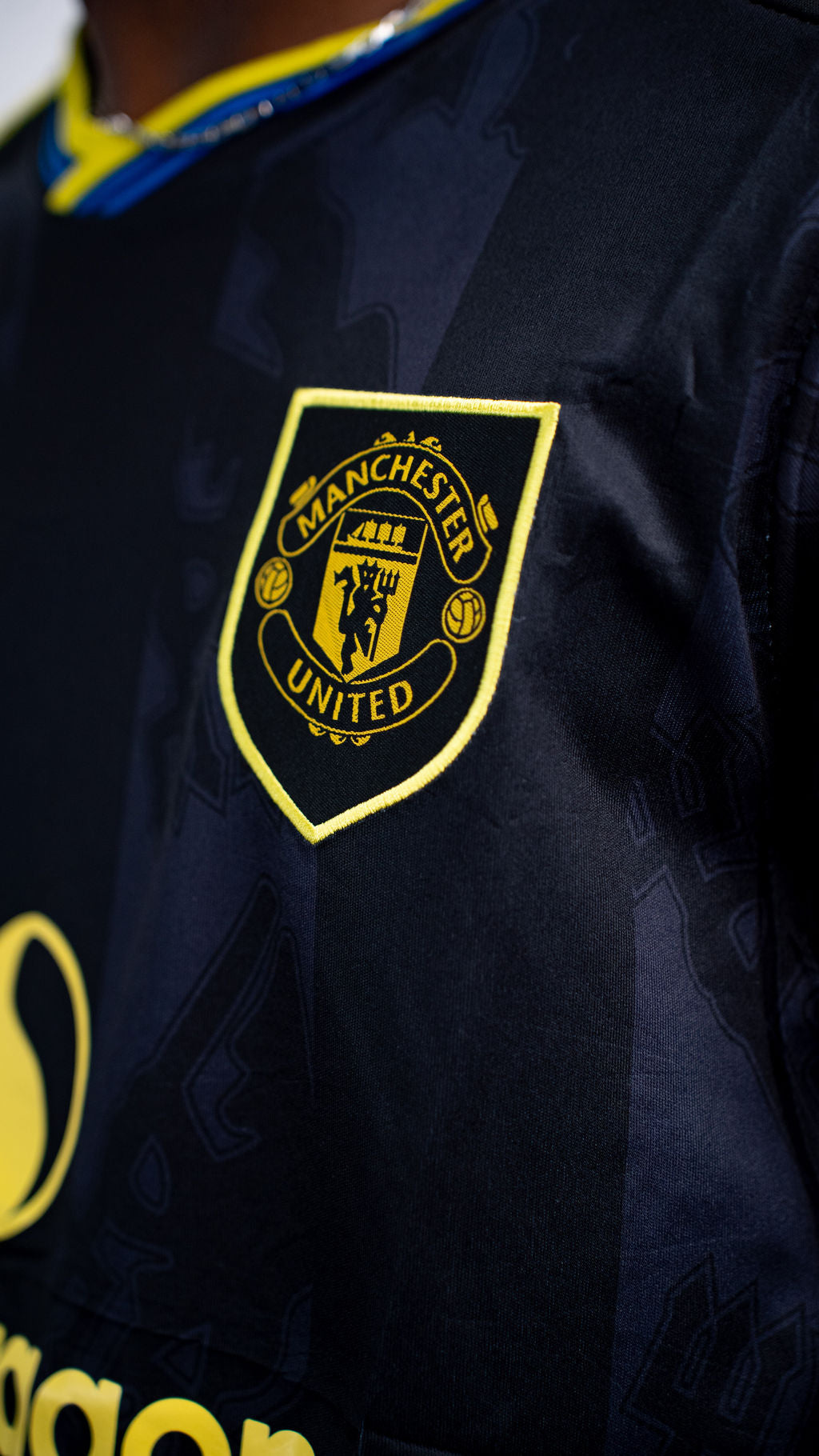 Manchester United Black Football Jersey — product view 05