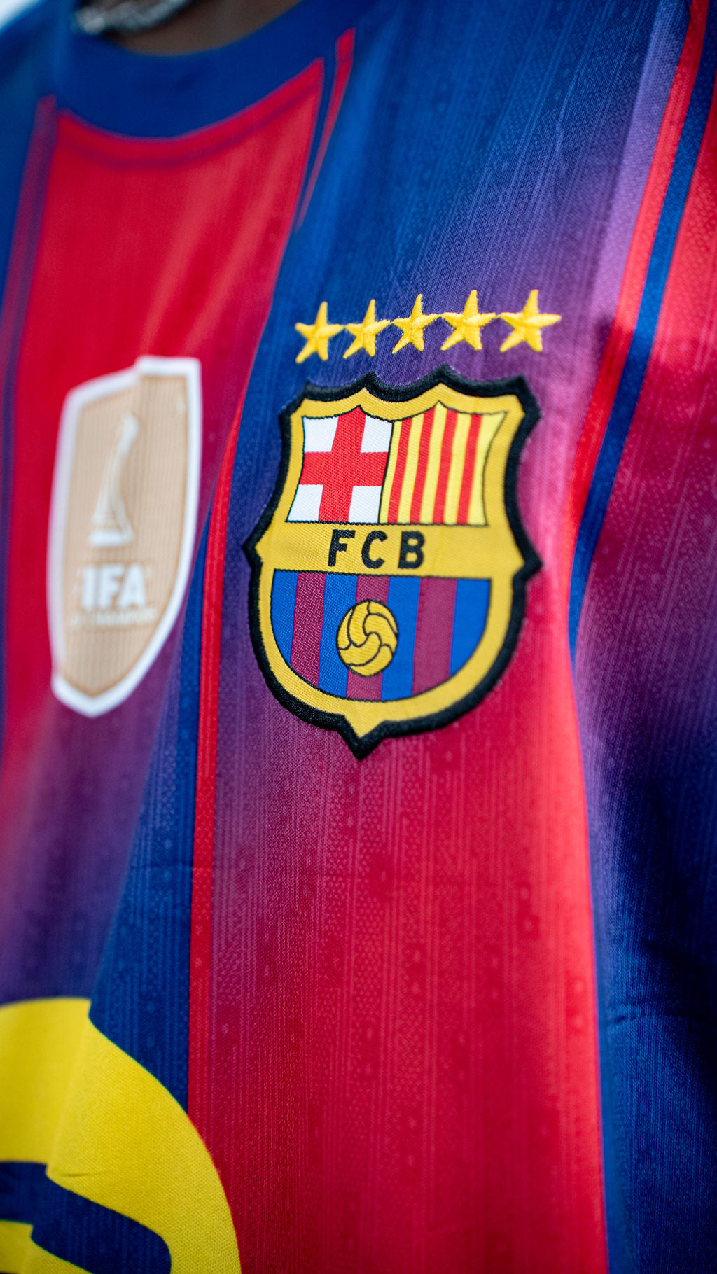 Barcelona Navy Red Football Jersey — product view 05