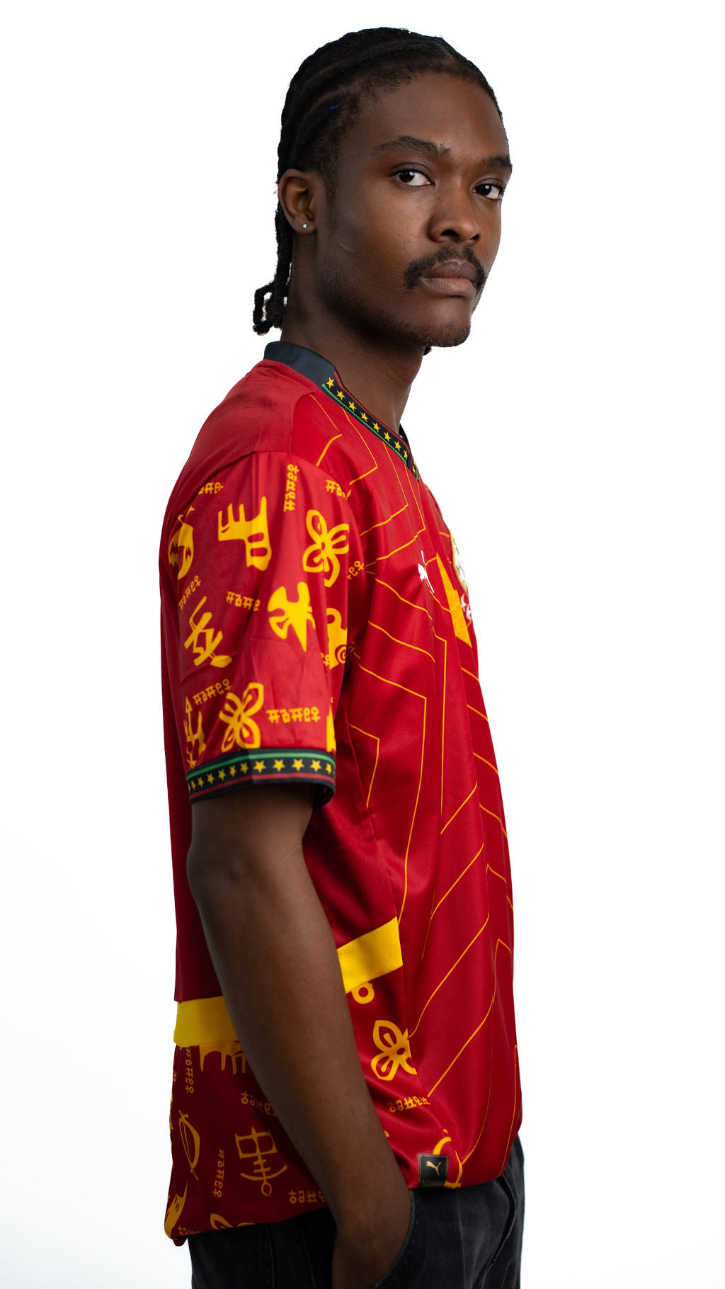 Ghana Red Heritage Football Jersey — alternate view 02
