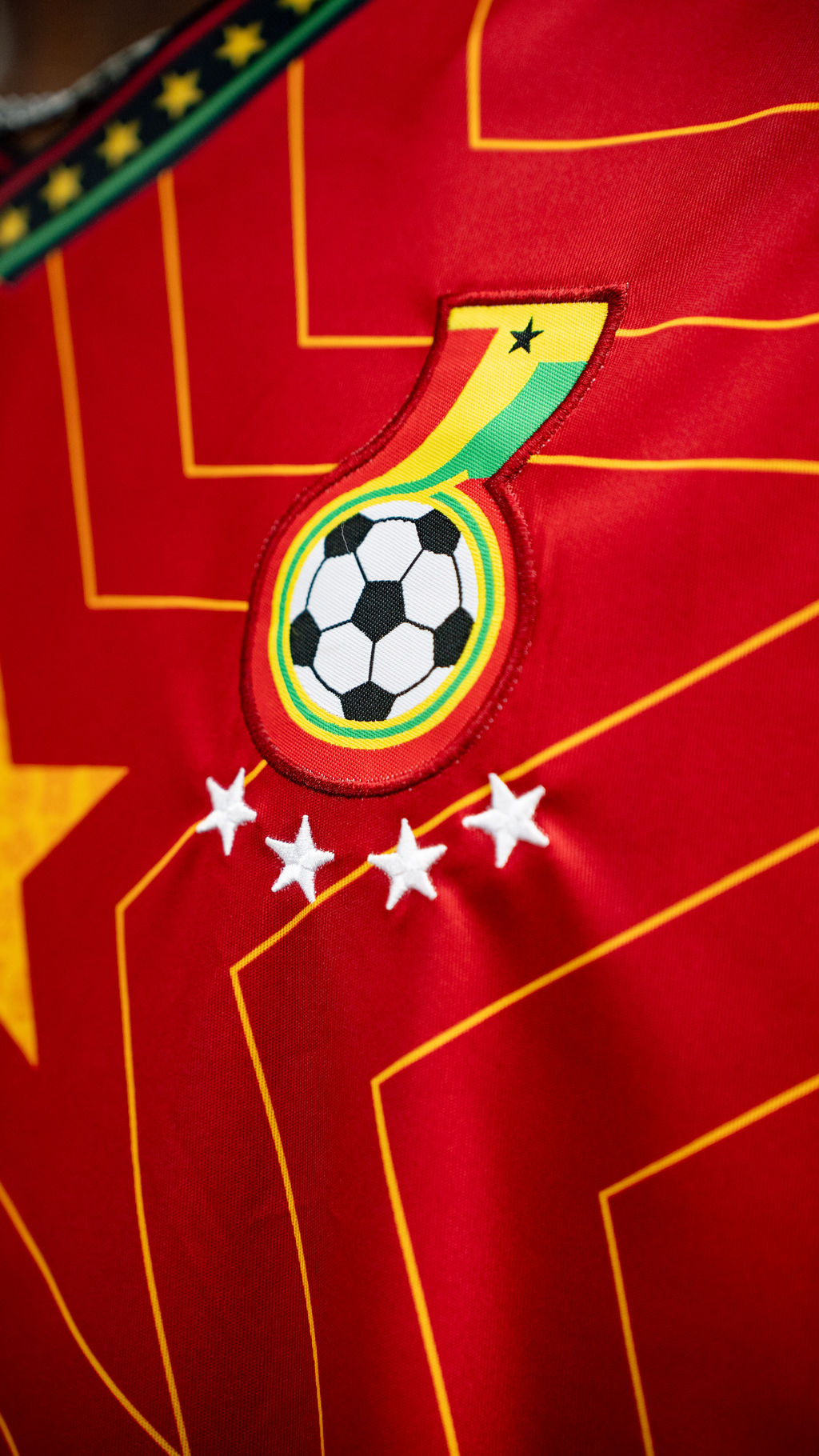 Ghana Red Heritage Football Jersey — product view 05