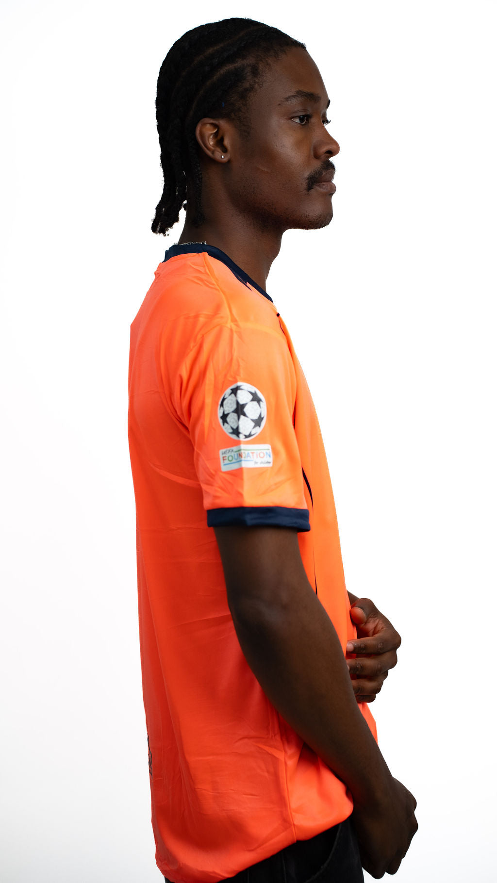 Barcelona Orange Football Jersey — alternate view 02