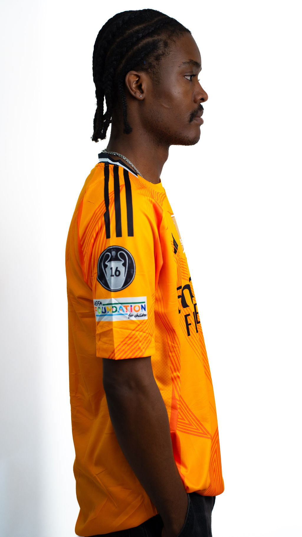 Real Madrid Orange Football Jersey — main view 01