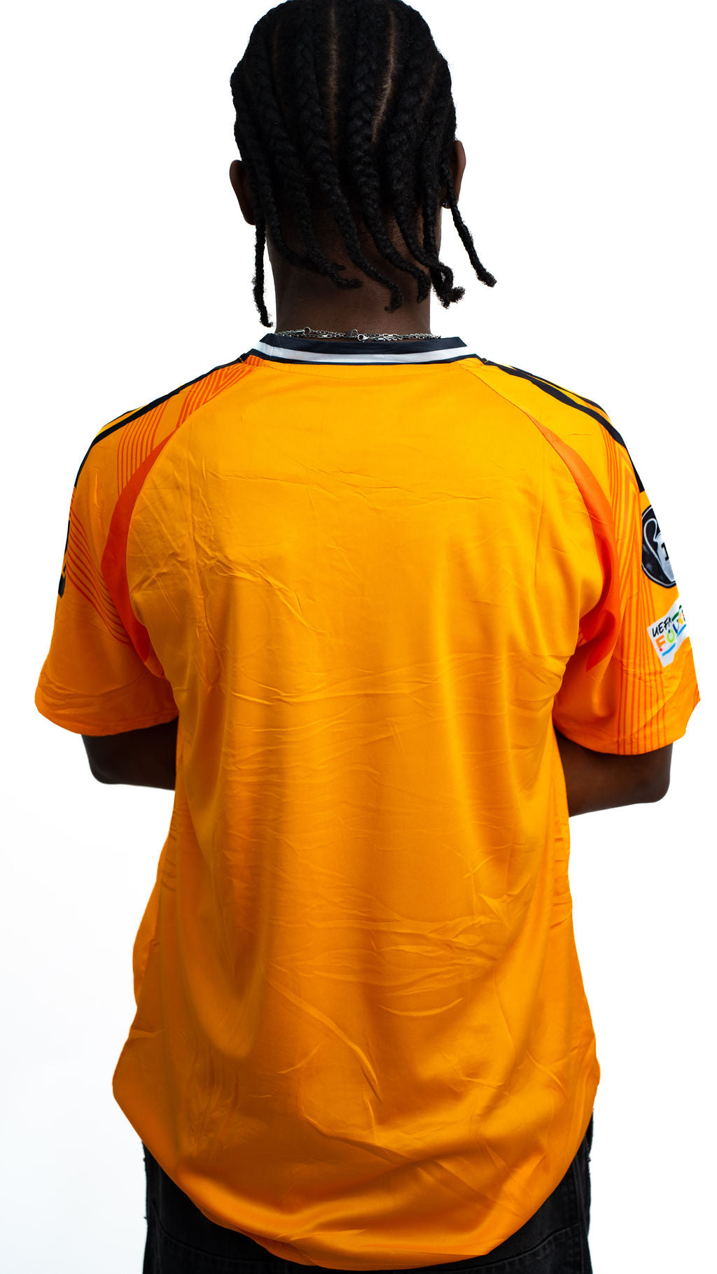 Real Madrid Orange Football Jersey — alternate view 02
