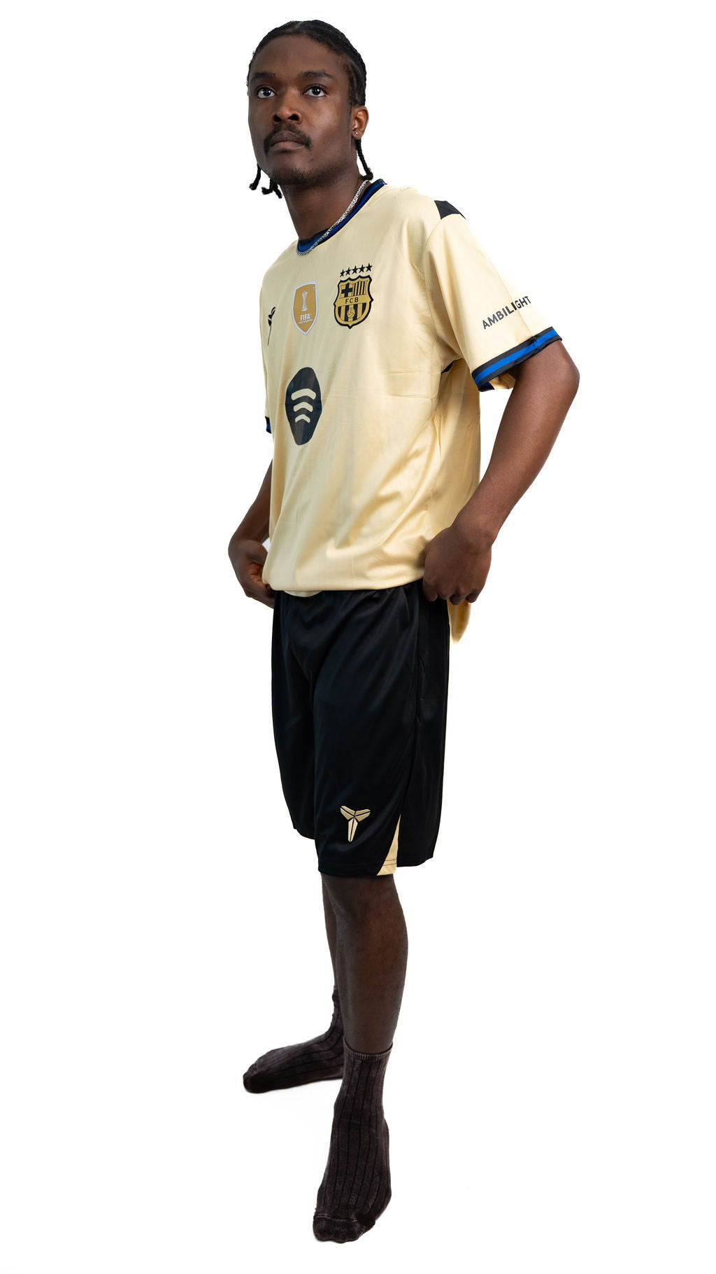 Barcelona Gold Football Kit — product view 04