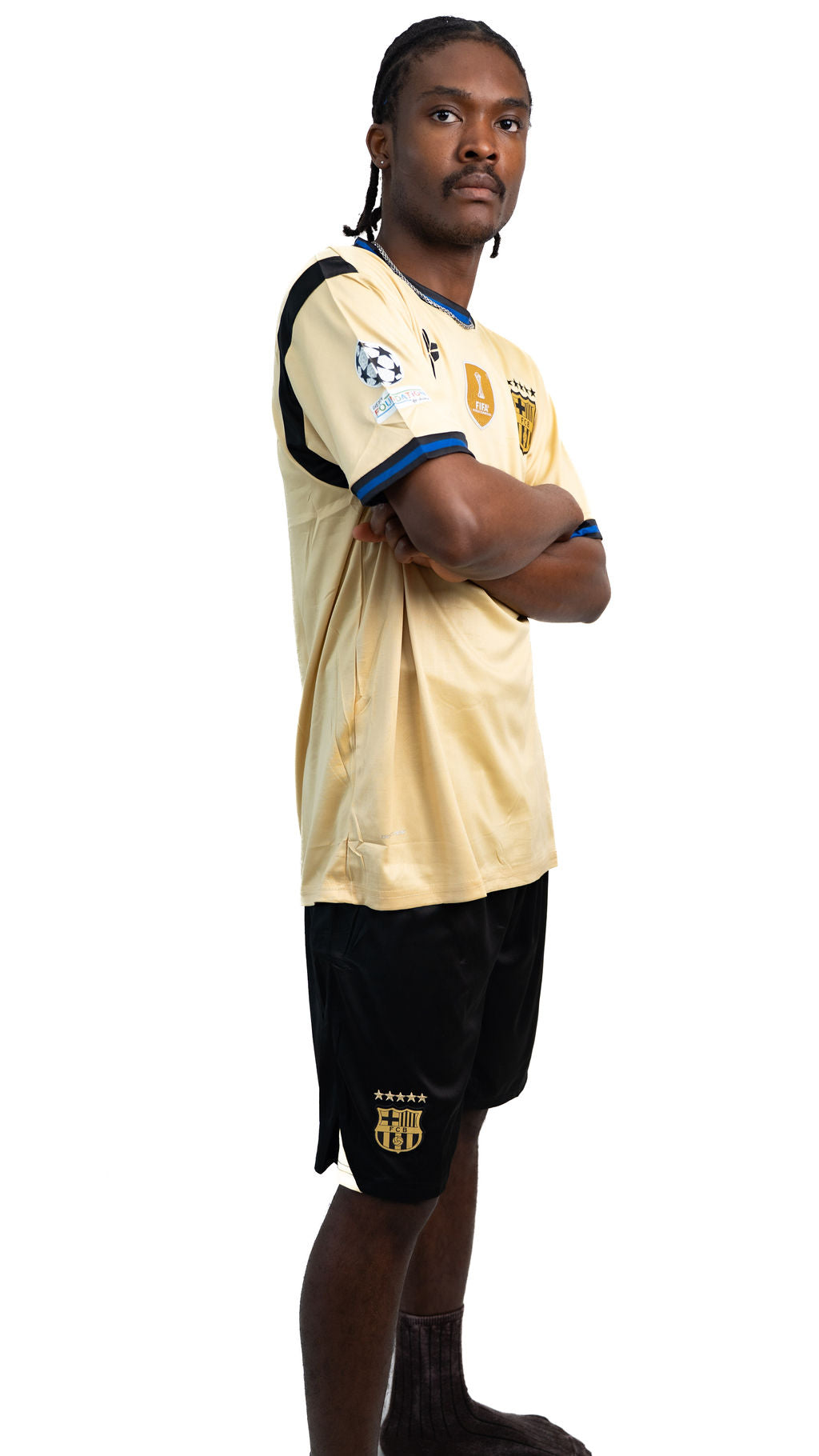 Barcelona Gold Football Kit — product view 05