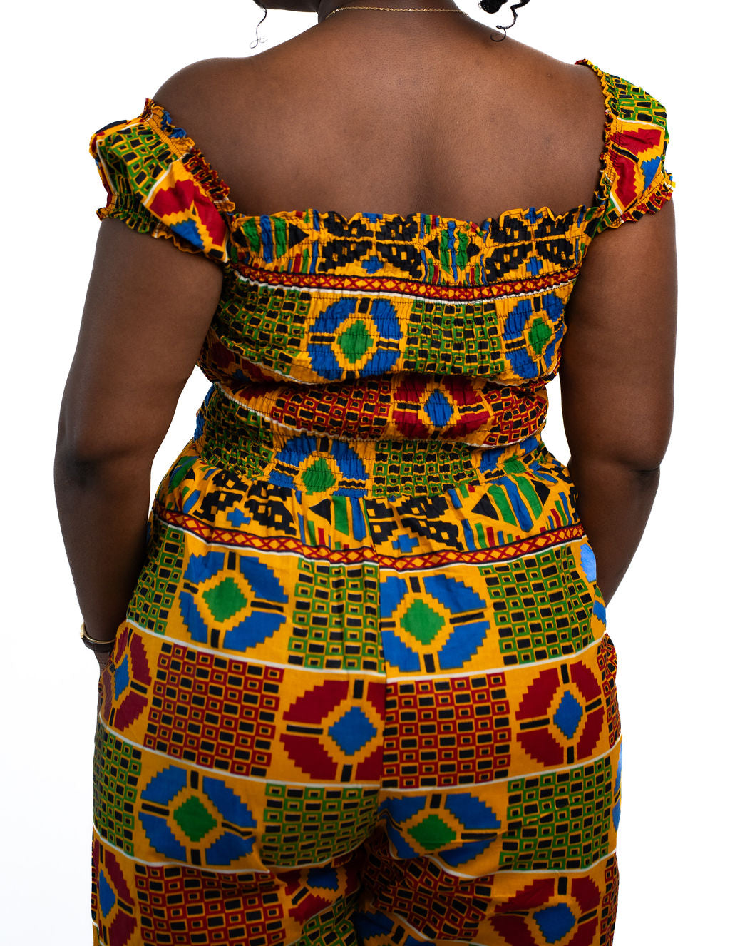 Multicolor African Print Jumpsuit — product view 03
