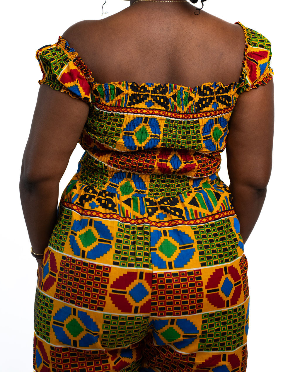 Multicolor African Print Jumpsuit — product view 04