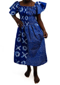 Blue Off Shoulder Dress — main view 01