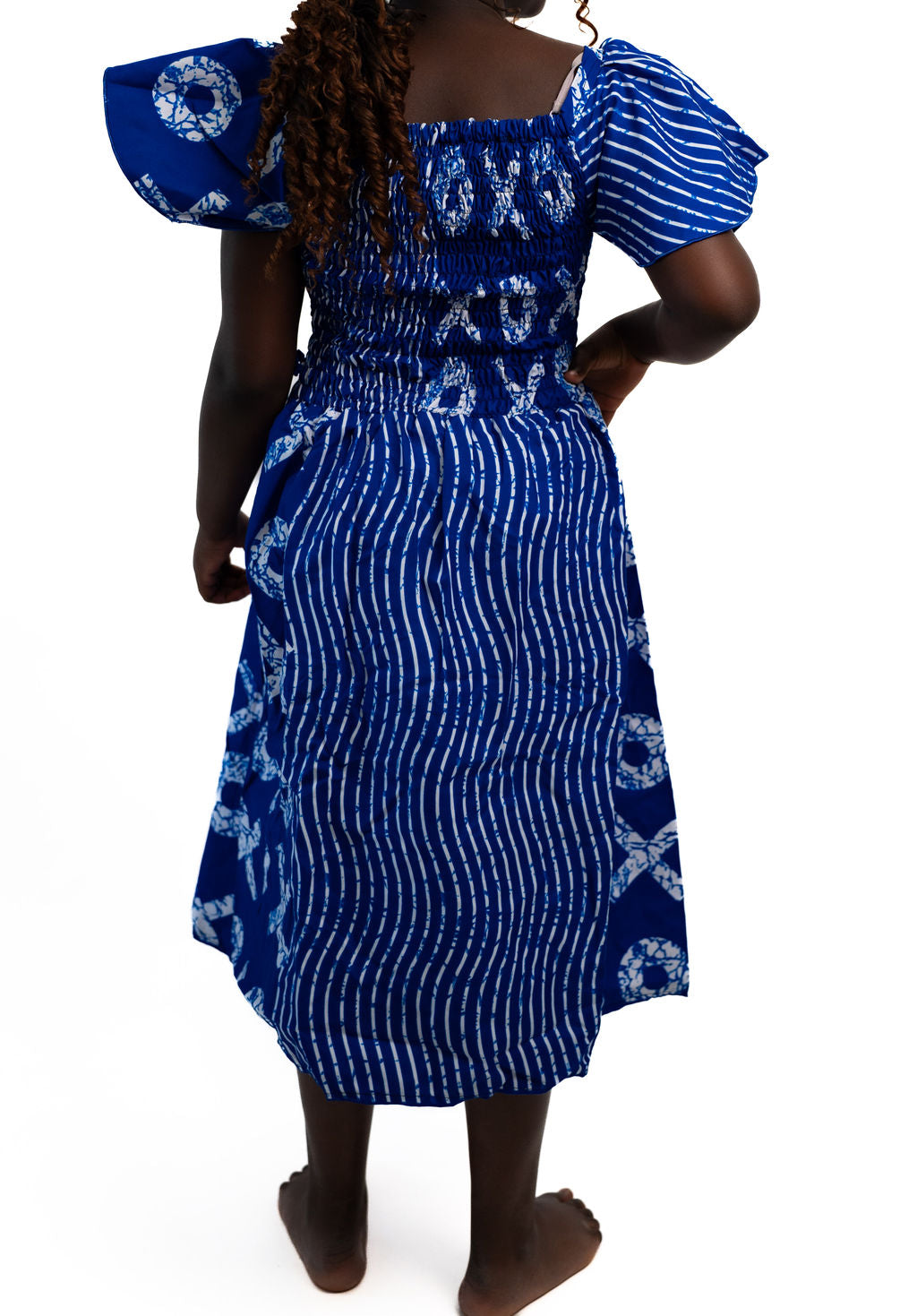 Blue Off Shoulder Dress — alternate view 02