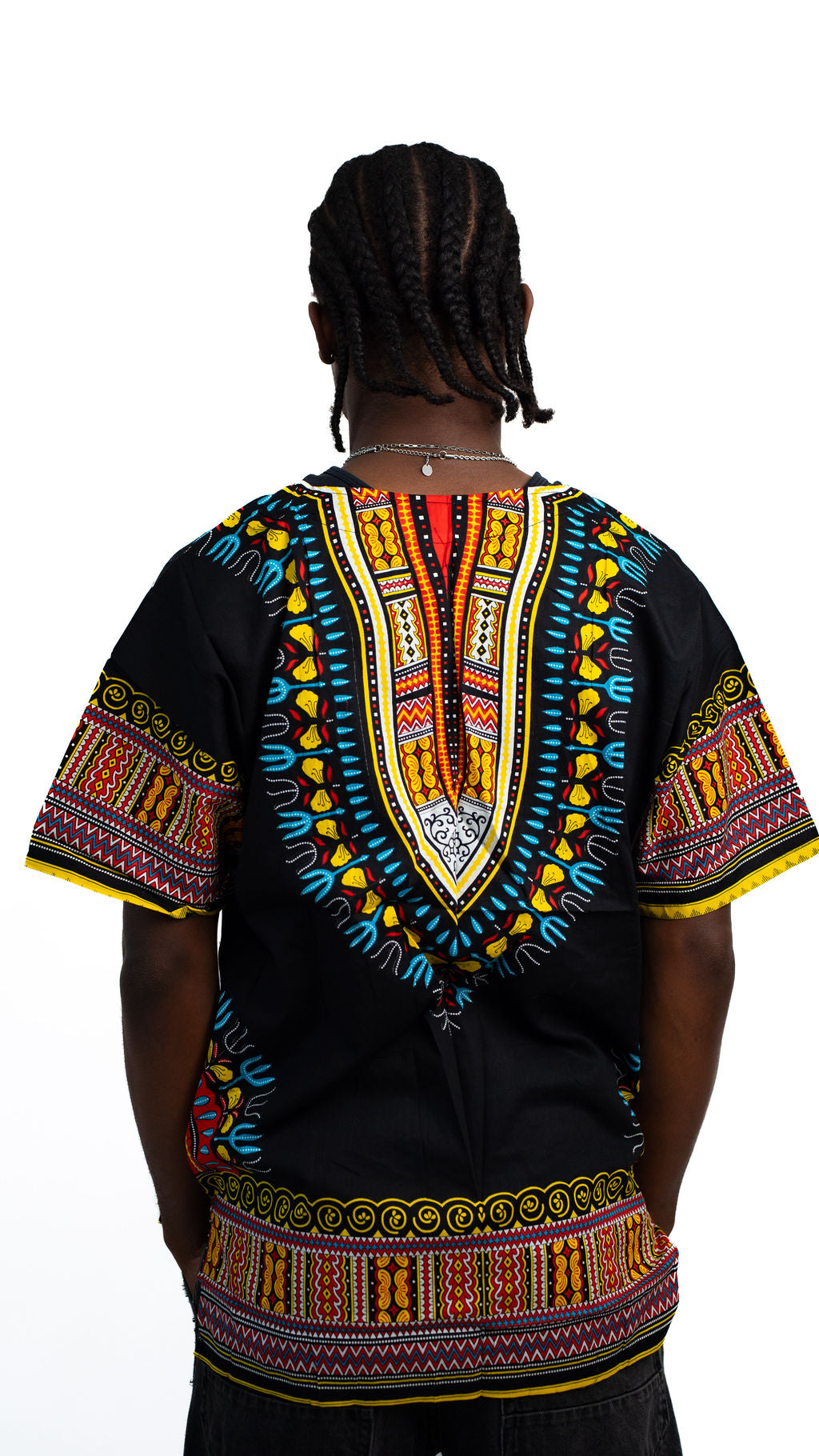 Black Multicolor Dashiki Shirt — product view 03