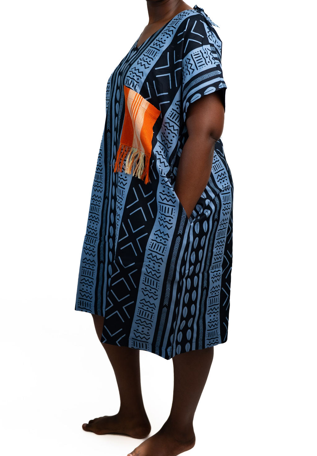 Blue Orange Pocket Dress — alternate view 02