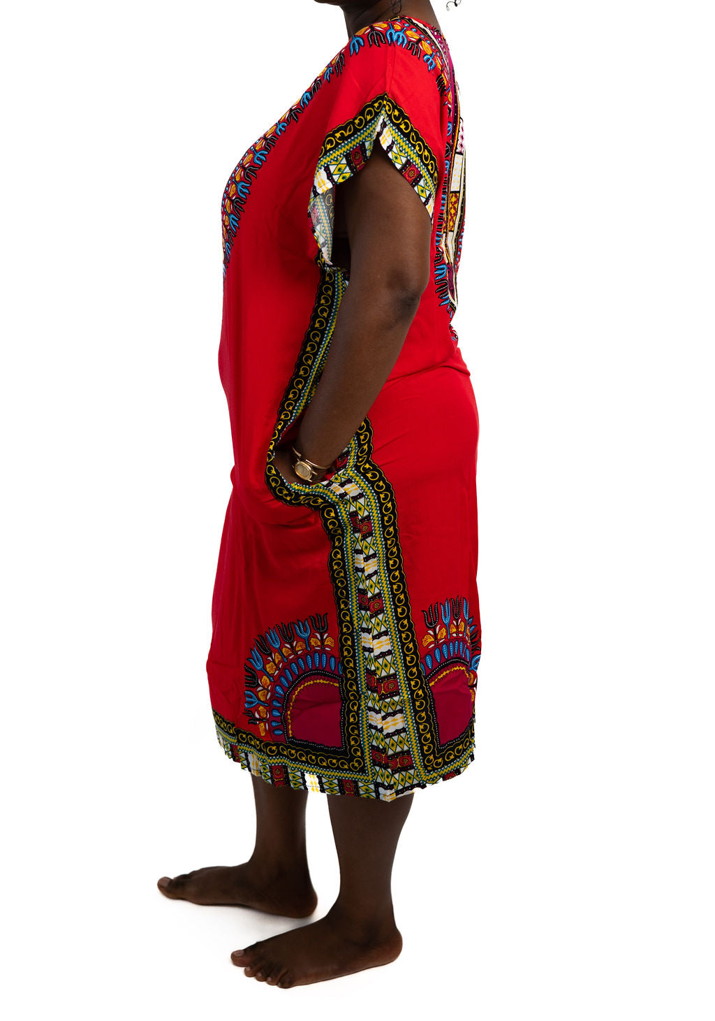 Red Dashiki Dress — product view 03
