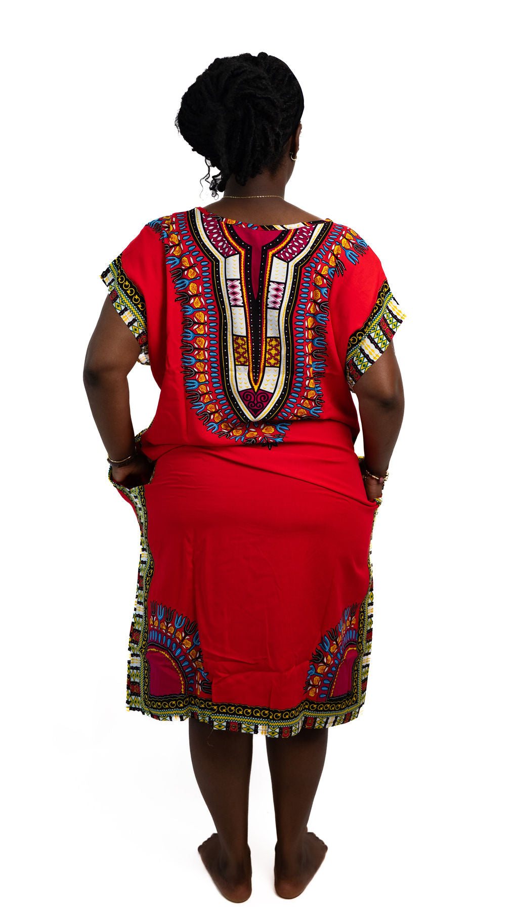 Red Dashiki Dress — product view 04