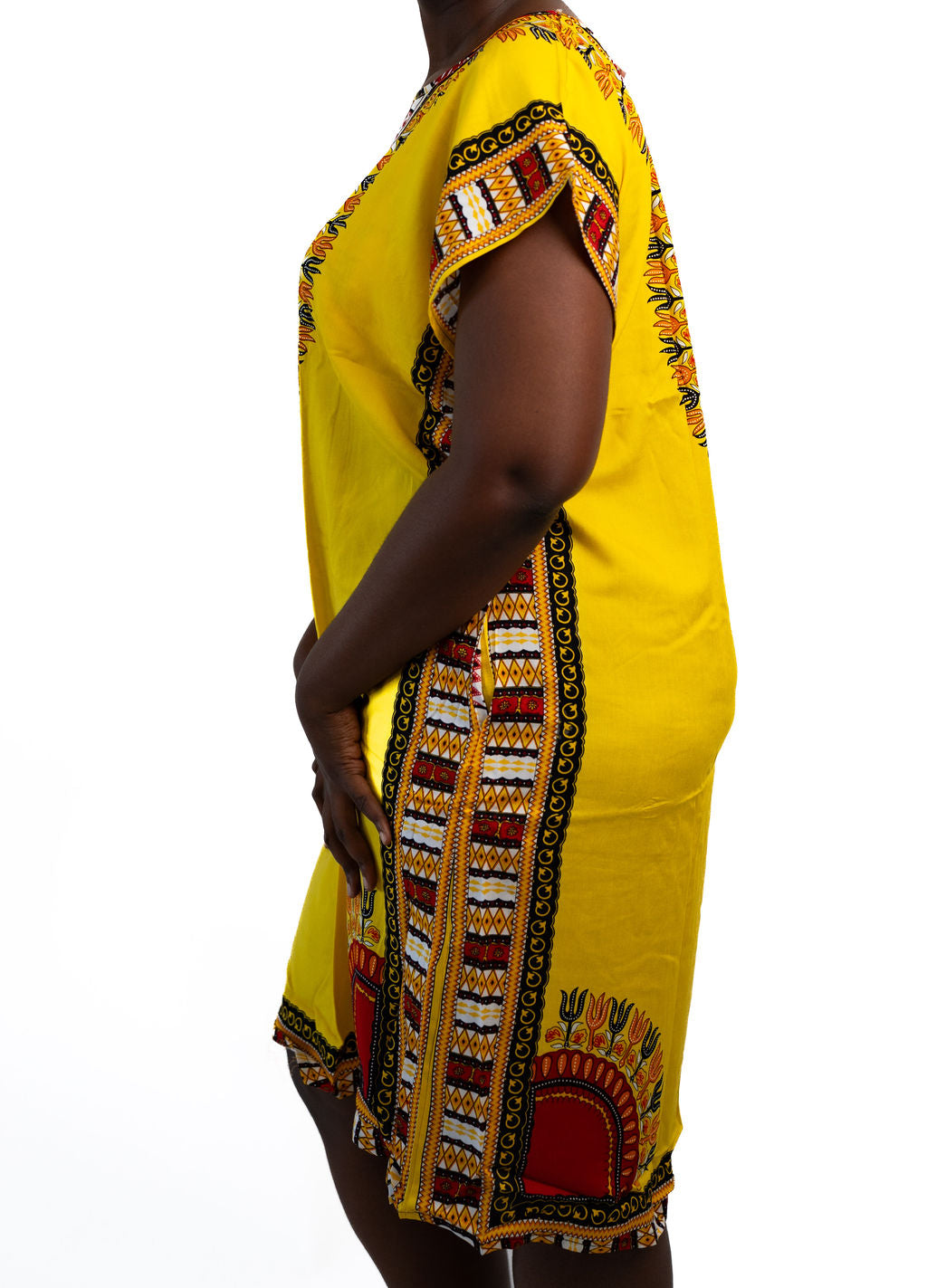 Yellow Dashiki Dress — alternate view 02