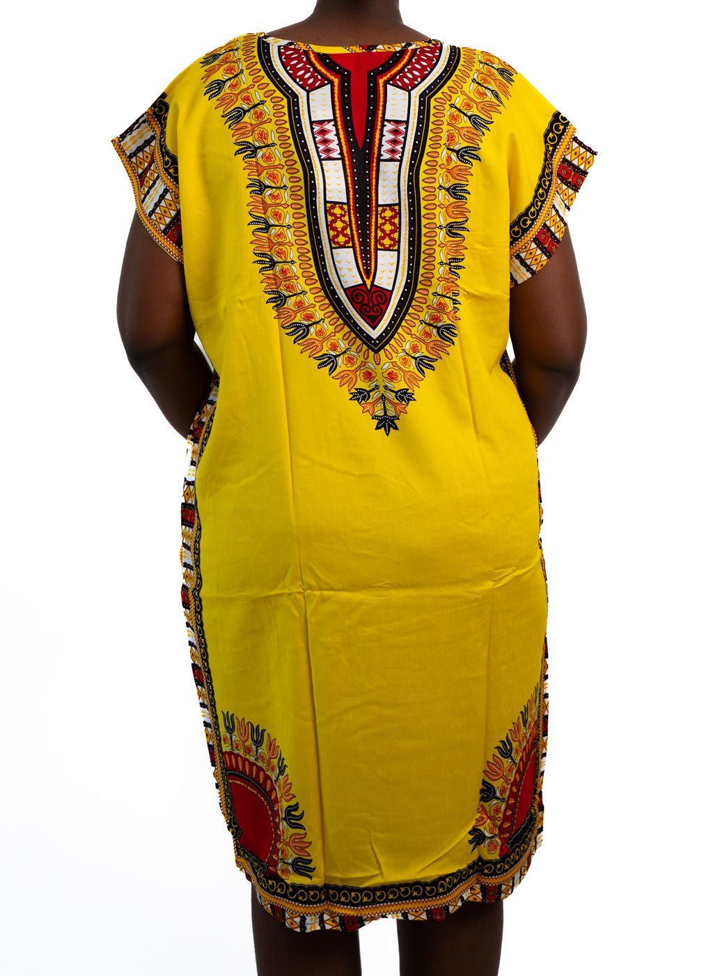 Yellow Dashiki Dress — product view 03