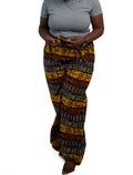 Brown Orange Symbol Wide Leg Pants — main view 01