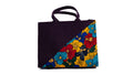 Purple Floral Panel Tote Bag — main view 01