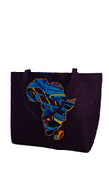 Purple Africa Map Tote Bag — main view 01