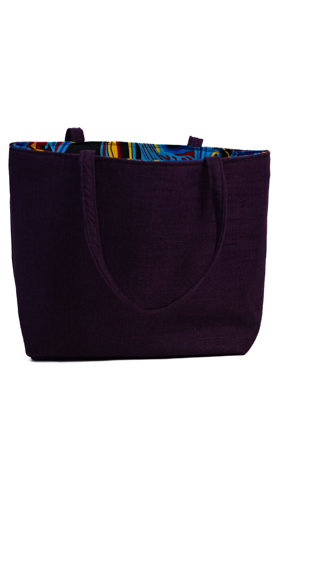 Purple Africa Map Tote Bag — product view 05