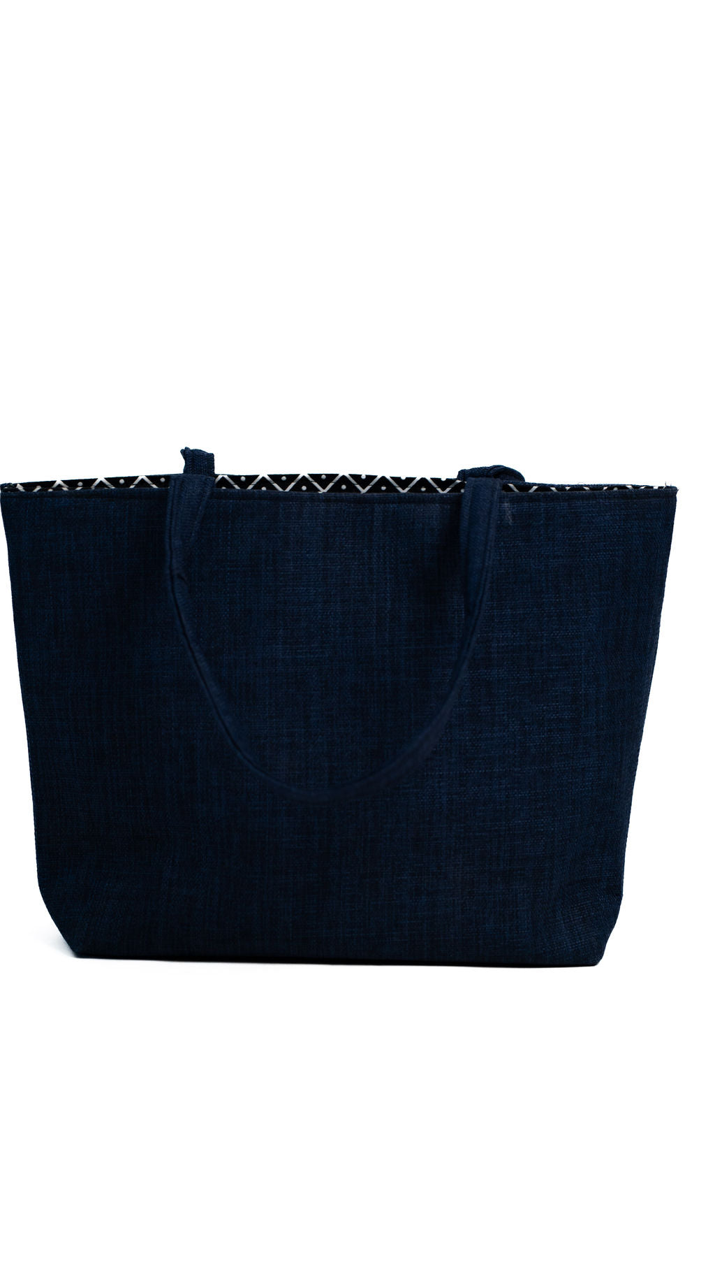 Navy Africa Map Tote Bag — product view 04