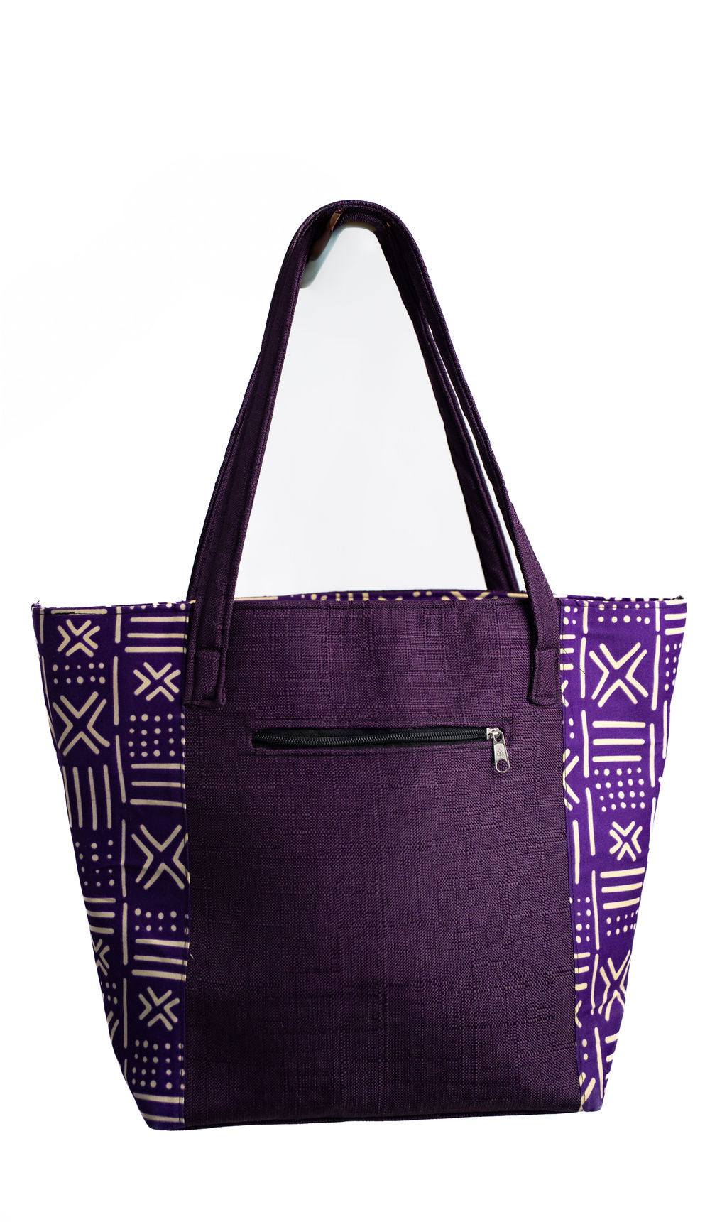 Purple Geometric Panel Tote Bag — product view 05