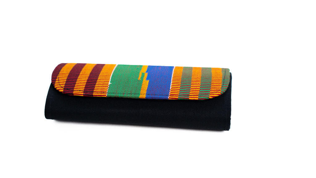 Red Kente Foldover Clutch — product view 05