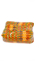 Orange Kente Zip Pouch — main view 01