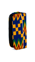 Blue Yellow Kente Wallet — main view 01