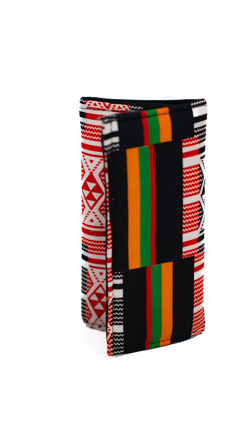 Red Black White Kente Wallet — alternate view 02