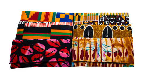 Assorted African Print Wallets — main view 01