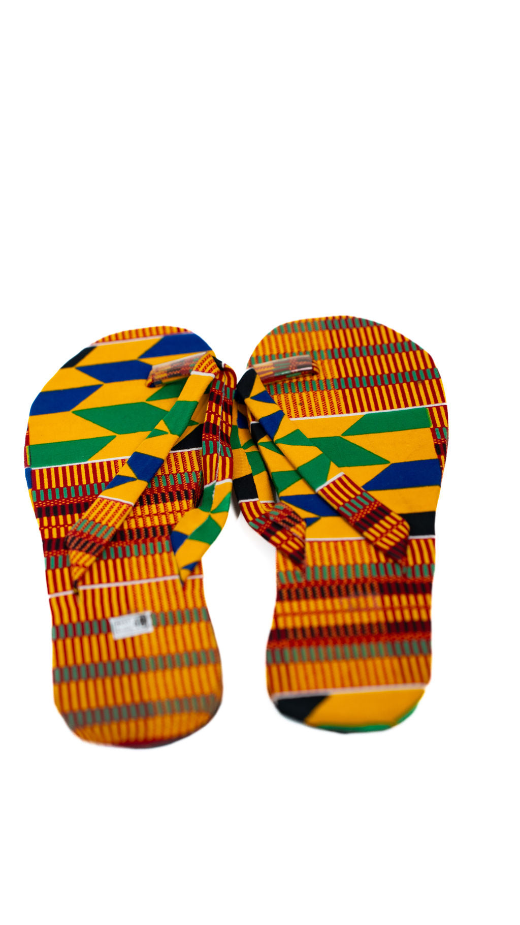 Orange Kente Flip Flops — alternate view 02
