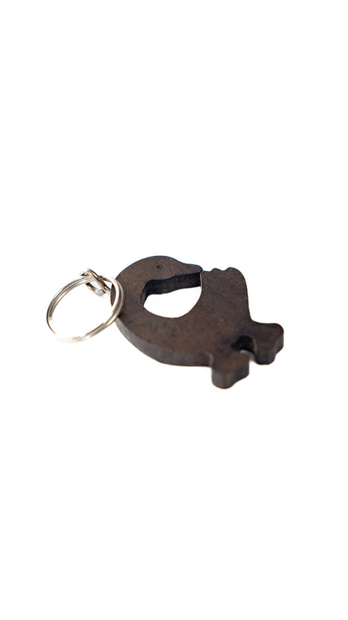 Black Africa Map Keychain — alternate view 02