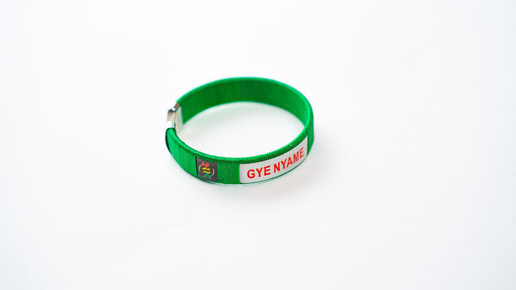 Green Gye Nyame Wristband — alternate view 02