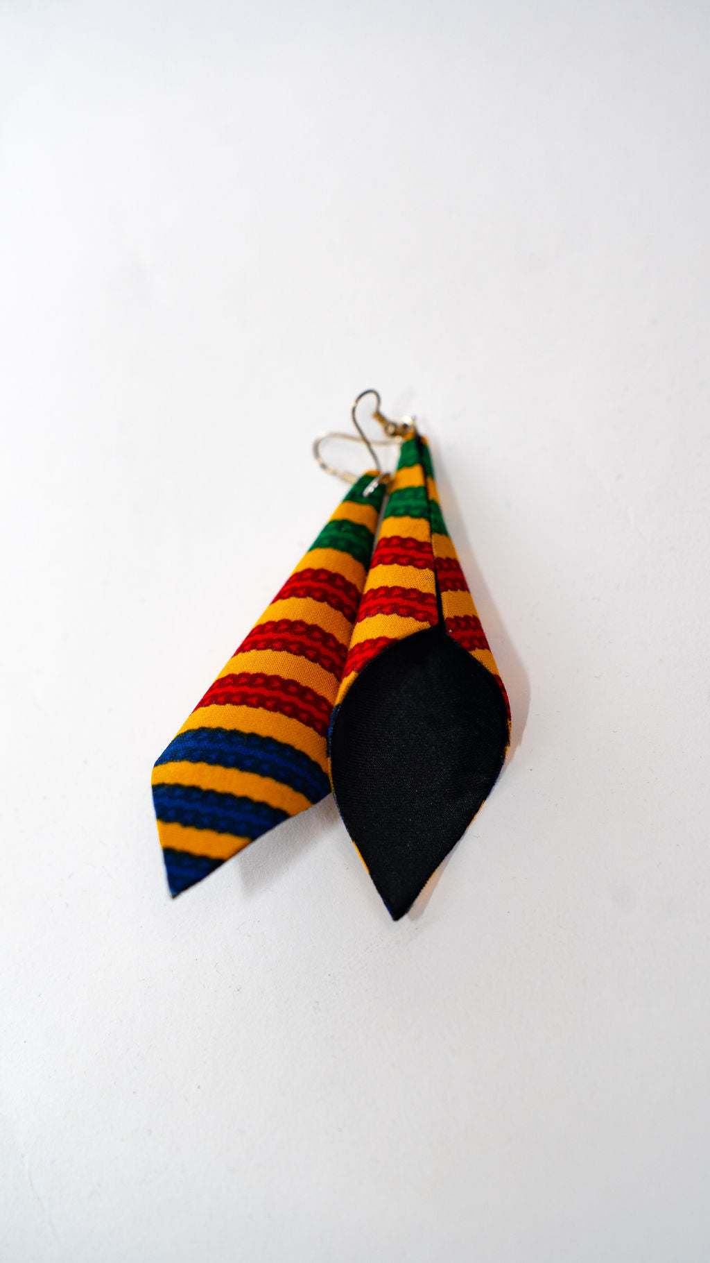 Kente Wrapped Hoop Earrings — alternate view 02