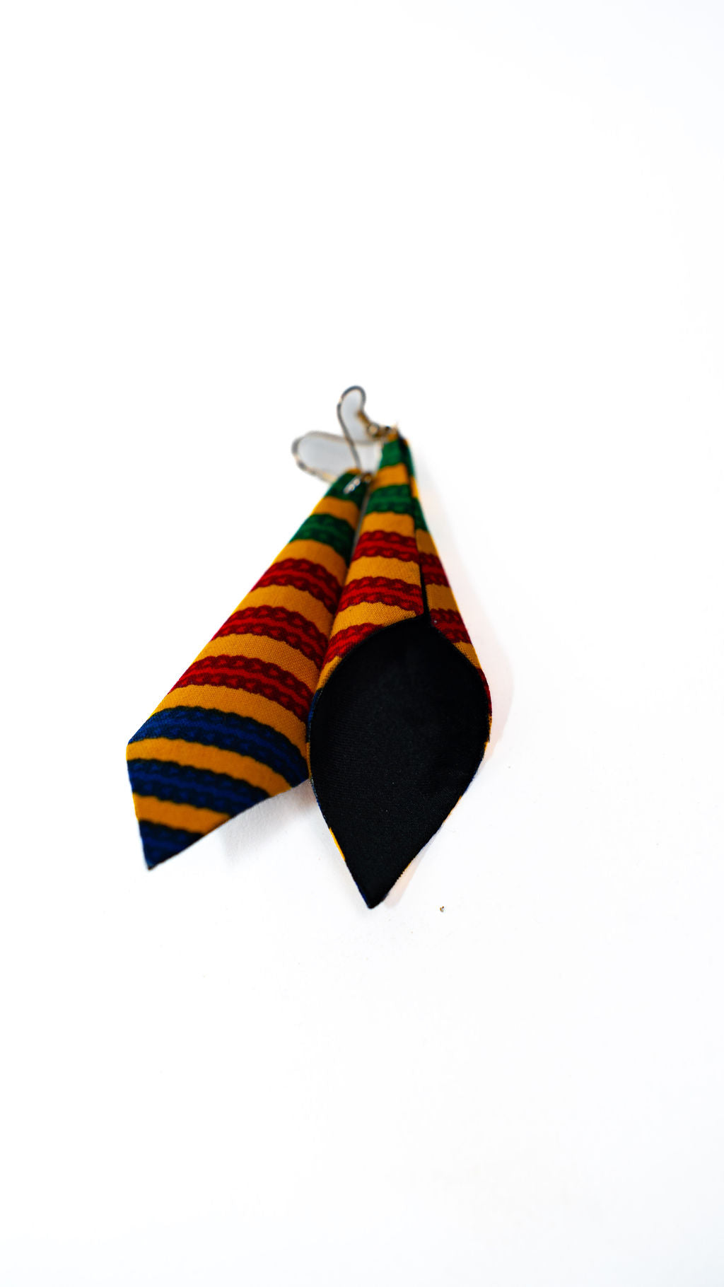 Kente Leaf Earrings — main view 01