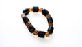 Black Brown Rectangular Bead Bracelet — main view 01