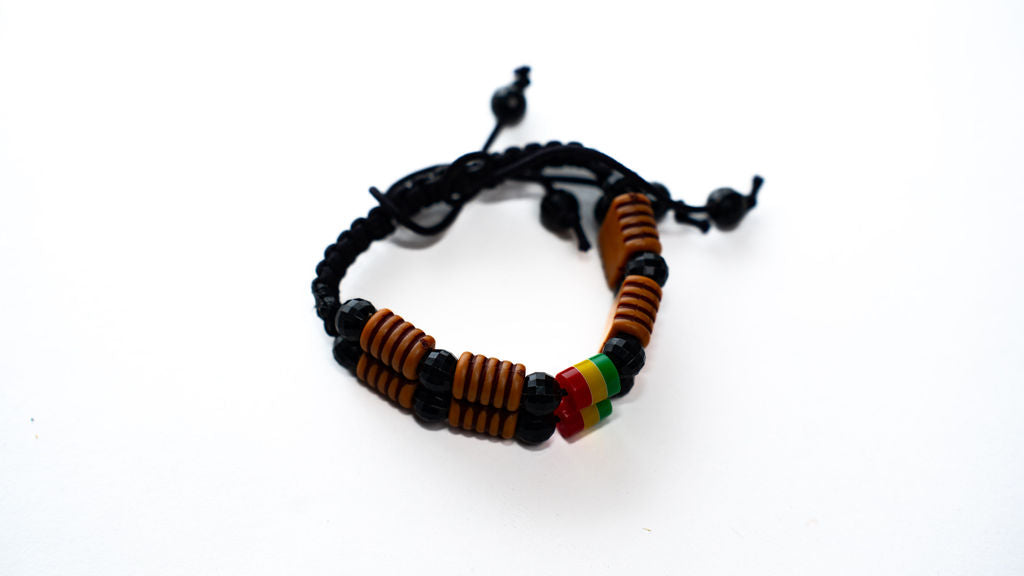 Black Adjustable Ghana Bracelet — main view 01