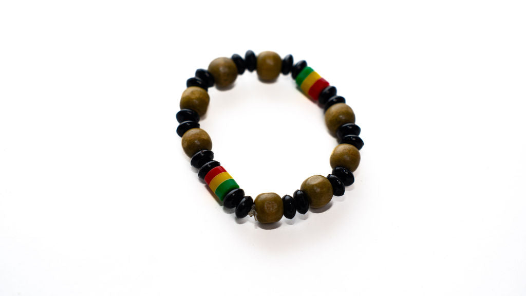 Black Adjustable Ghana Bracelet — alternate view 02