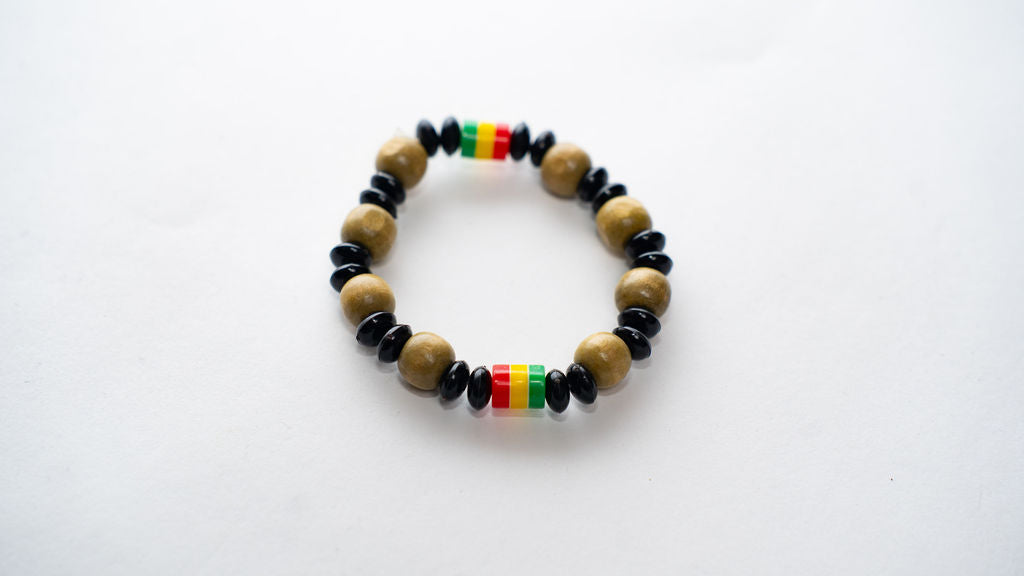 Tan Black Ghana Bracelet — main view 01