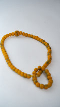 Tan Beaded Loop Necklace — main view 01