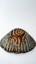 Small Round Patterned Pottery Bowl — main view 01