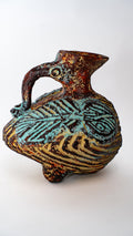 Bulb Shaped Handled Ceramic Vase — main view 01