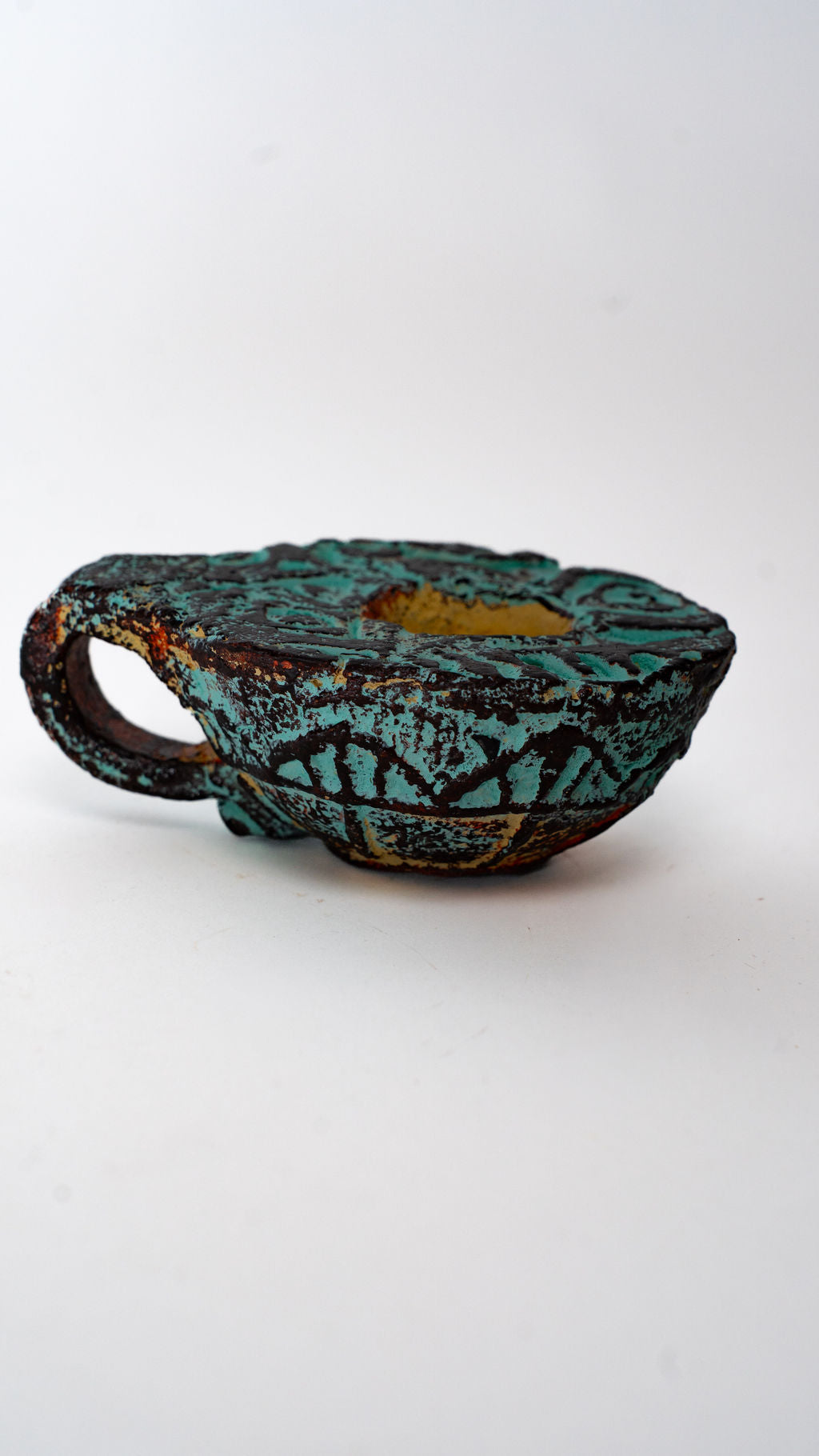 Shallow Handled Ceramic Cup — product view 04