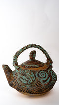 Woven Handle Ceramic Teapot — main view 01