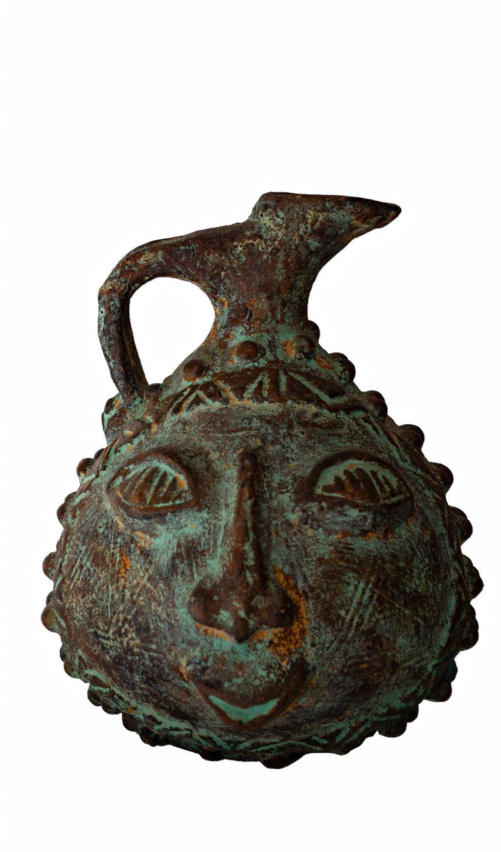 Face Design Ceramic Pitcher — main view 01